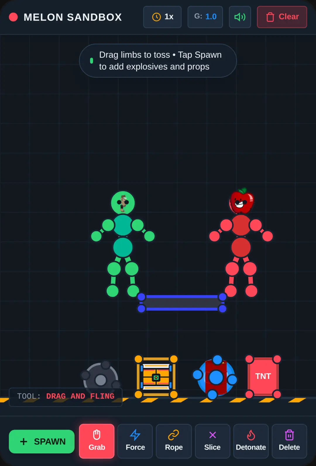 Melon Playground - 2D Physics Sandbox (beta) cover