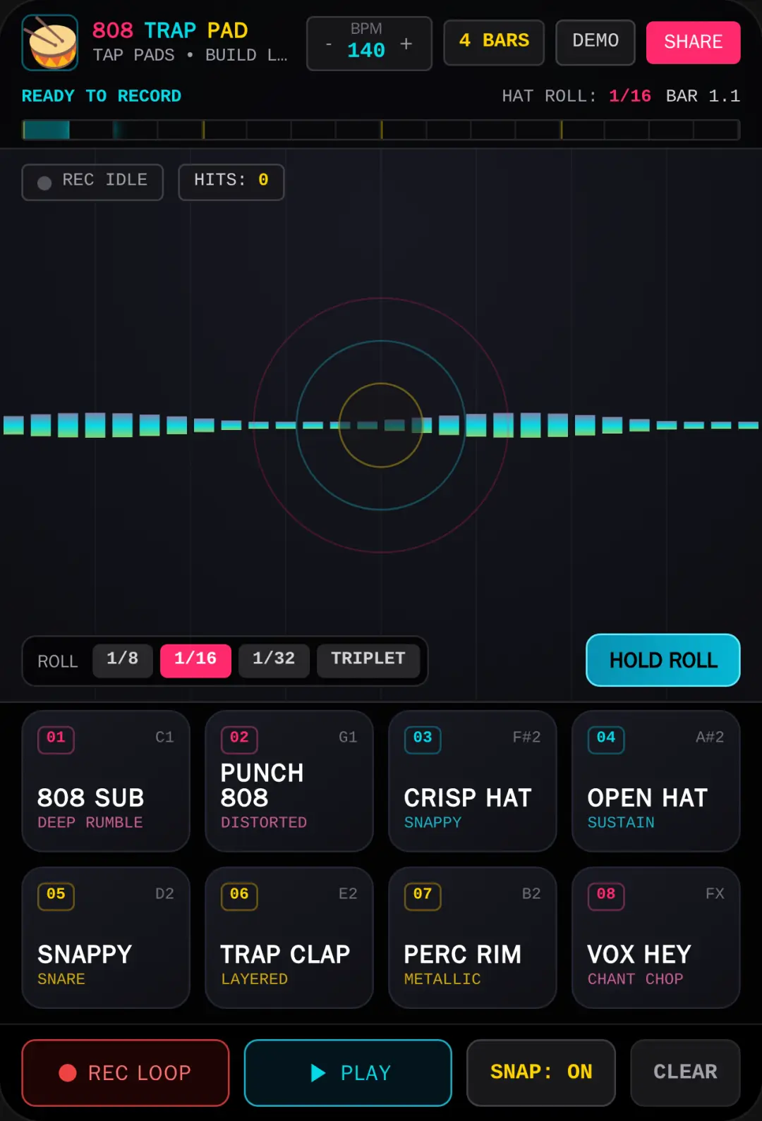 808 TRAP BEAT PAD cover