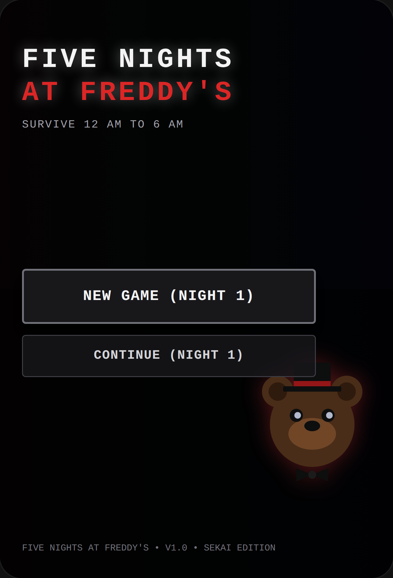 Five Nights at Freddy's 1 cover