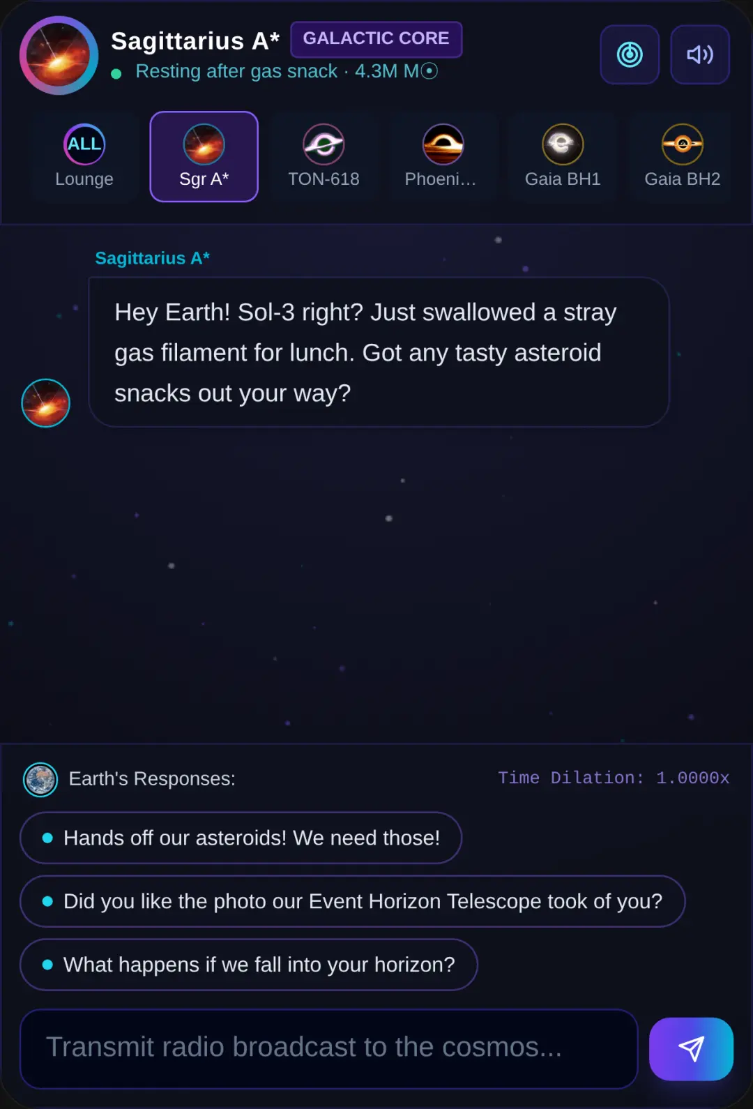 Cosmic Horizon: Black Hole Group Chat cover