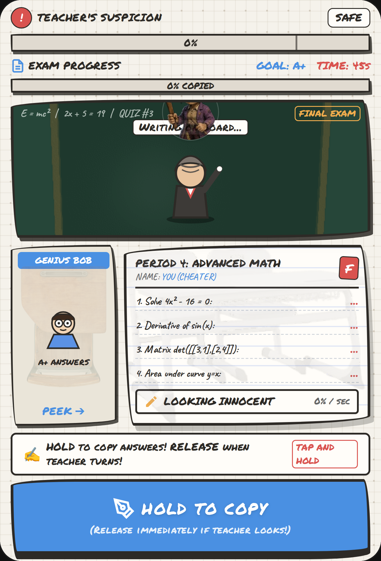 Cheater's Exam: Don't Get Caught! cover