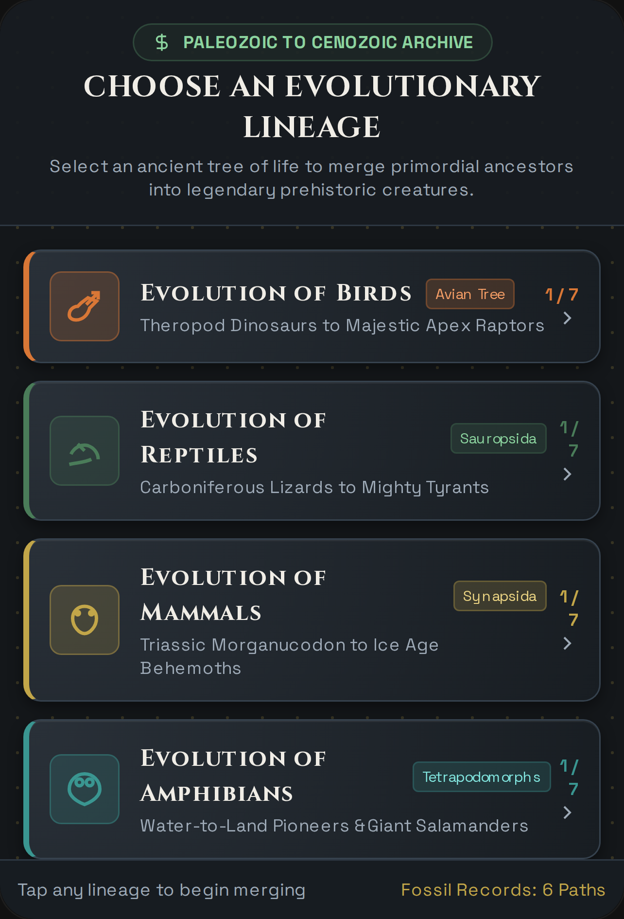 Prehistoric Evolution Archive cover