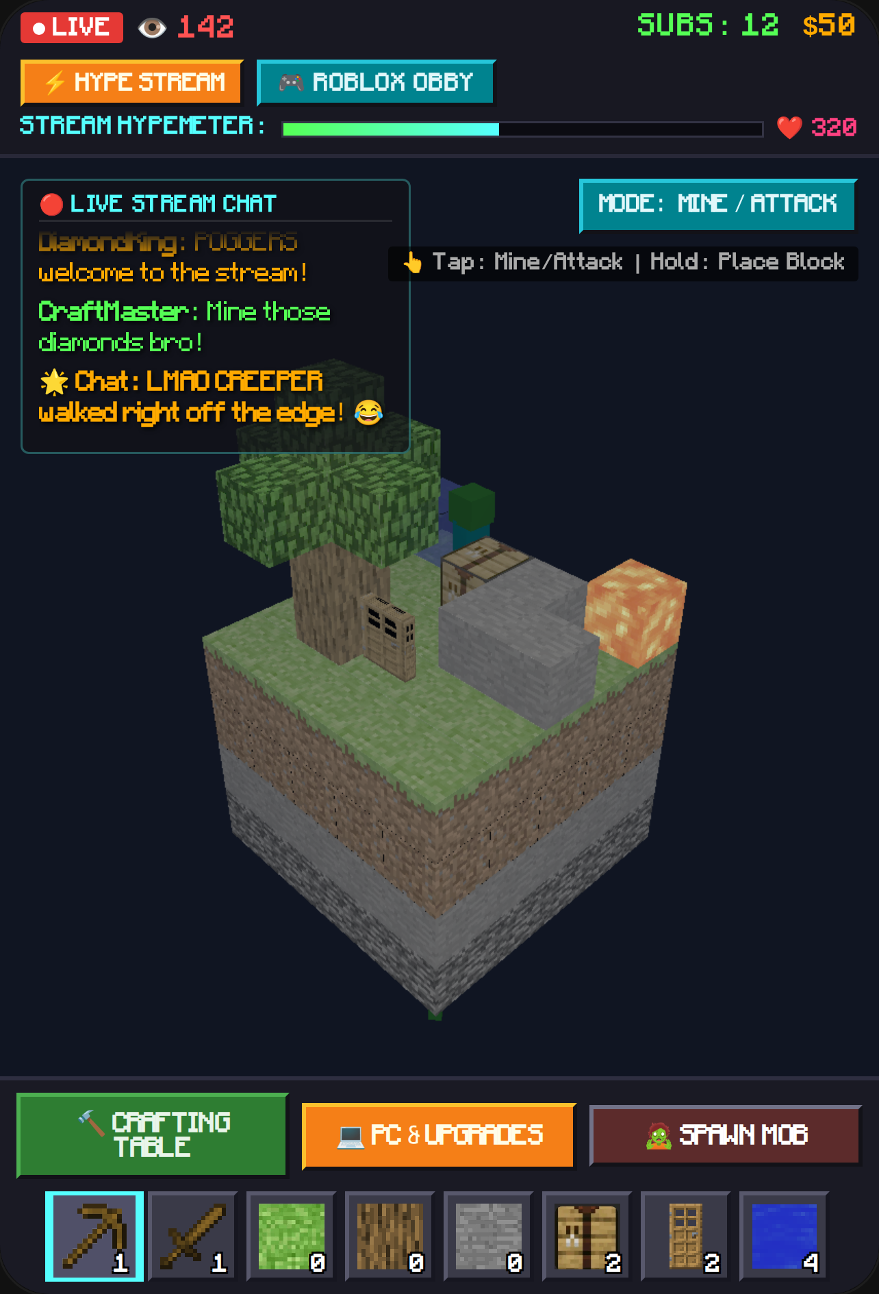 StreamCraft 3D - Live Streamer & Voxel Sandbox cover