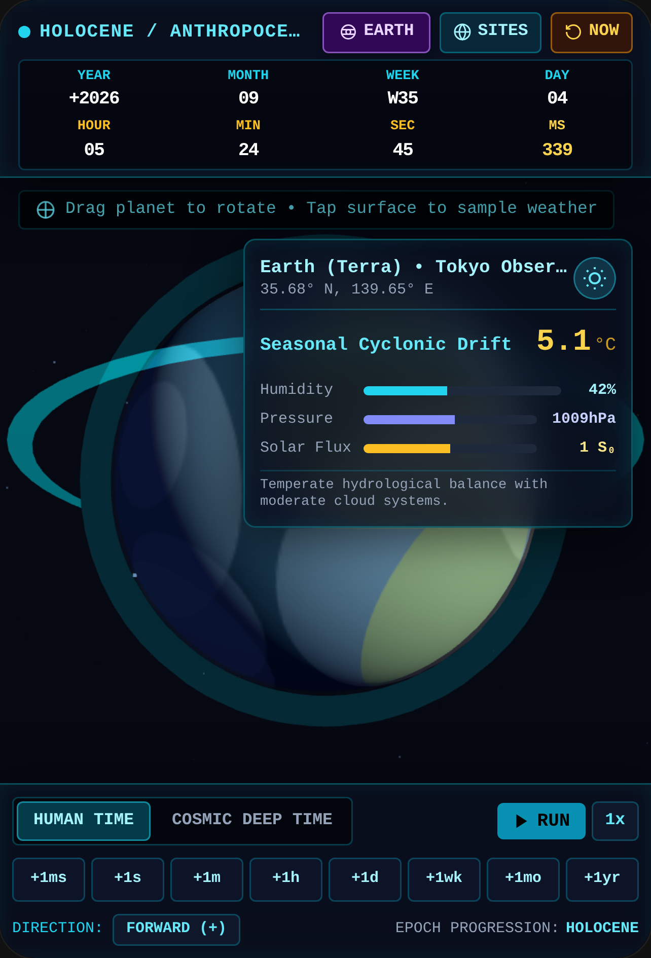 Cosmic Chrono: Planets, Weather & Deep Time cover