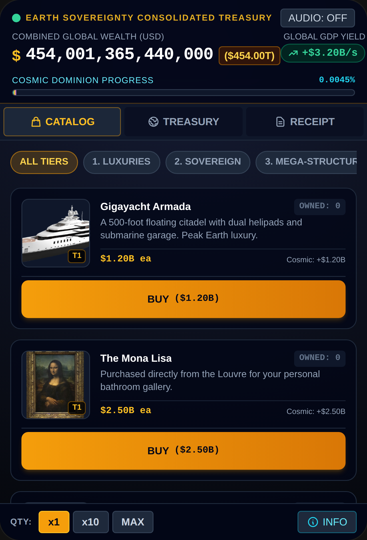 Global Wealth Simulator: Buy The Cosmos cover