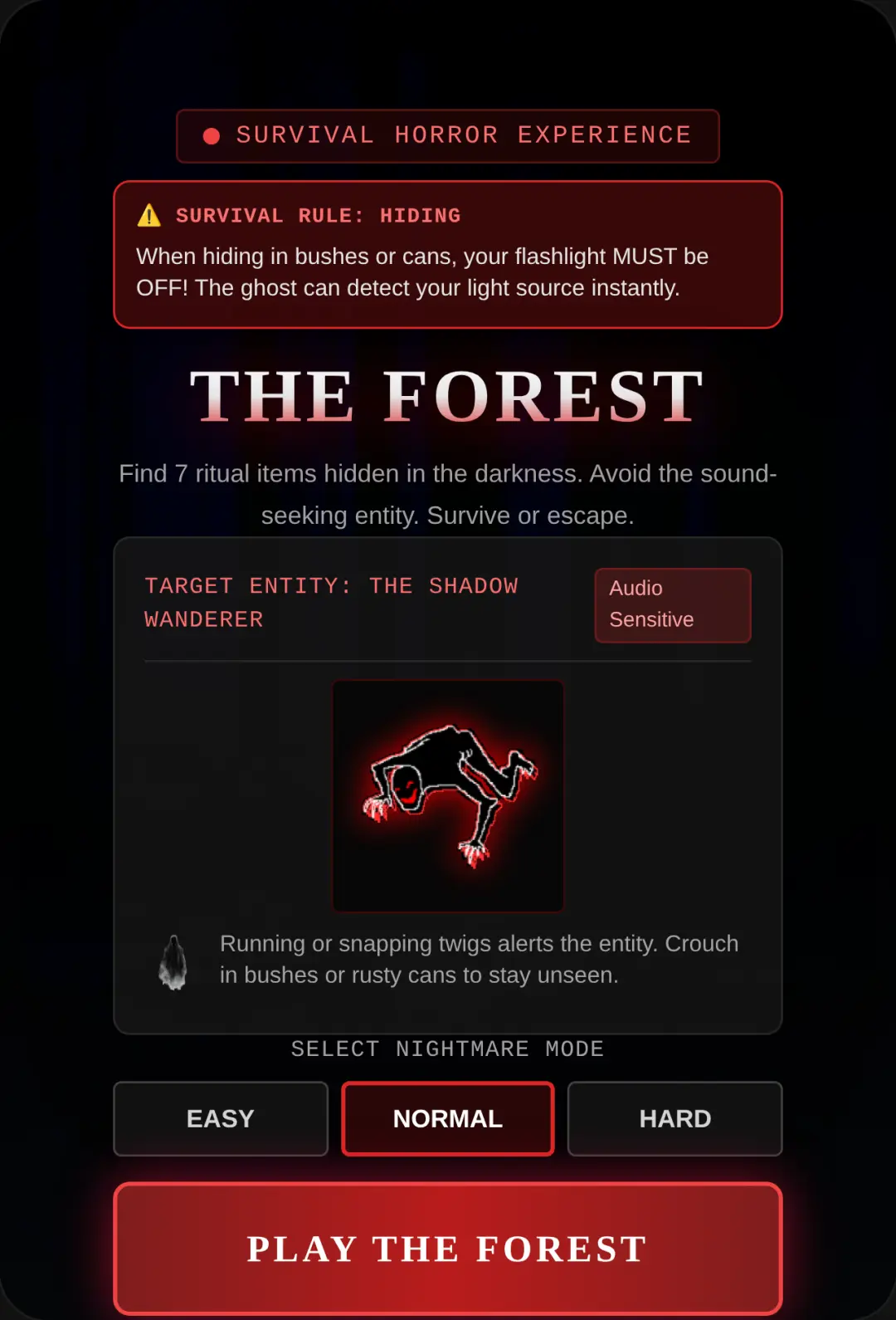 The Forest (The controller is freaking suck, tried to fix it many time.. still the same, so yeah have fun for that one 👍) cover
