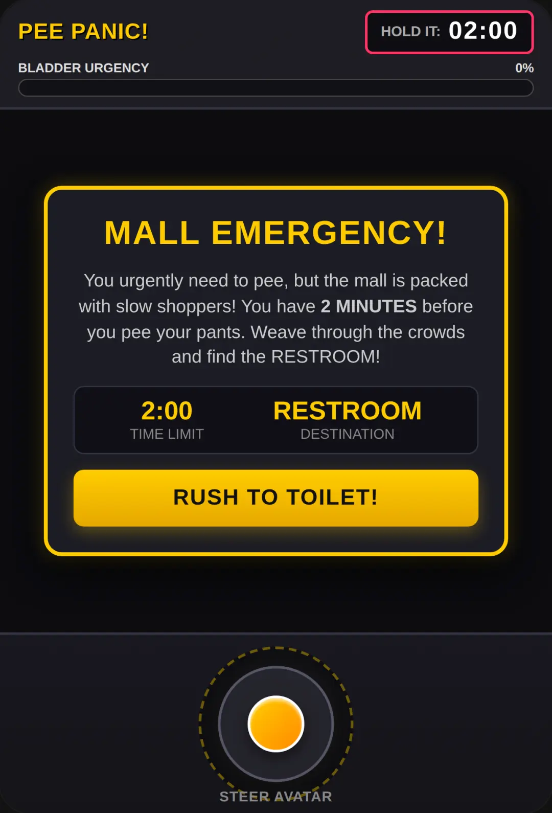 Pee Panic Mall Rush cover