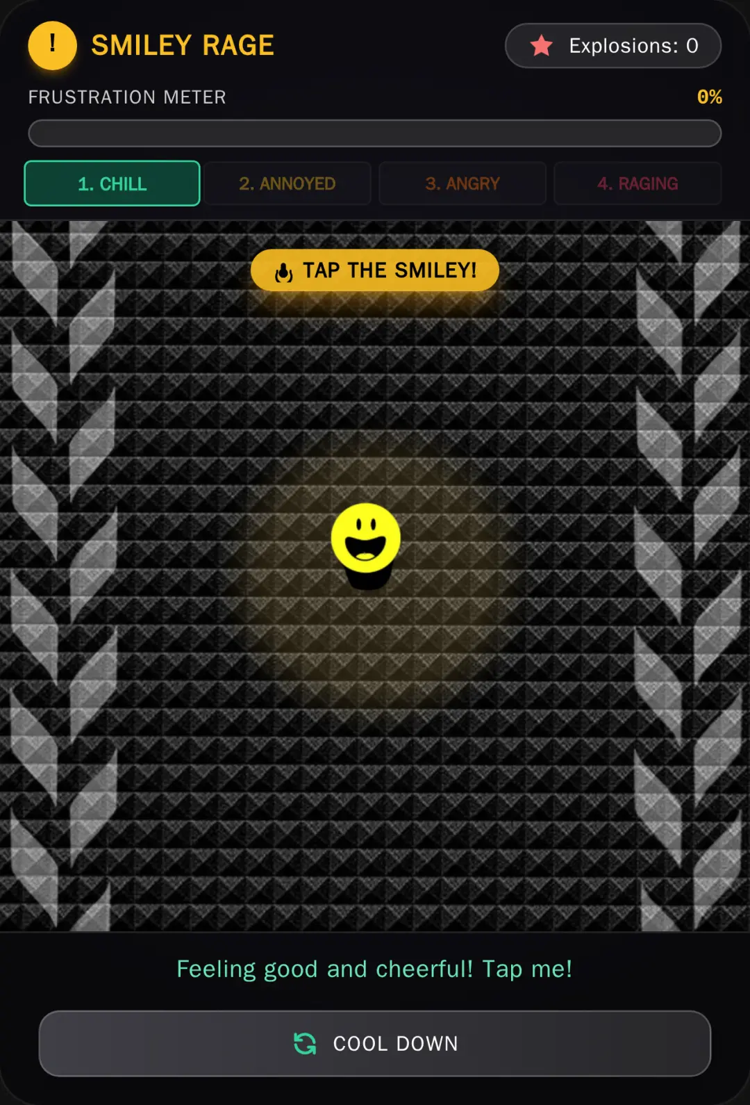 Just Tap smiley and don't Stop Tapping keep tap! cover