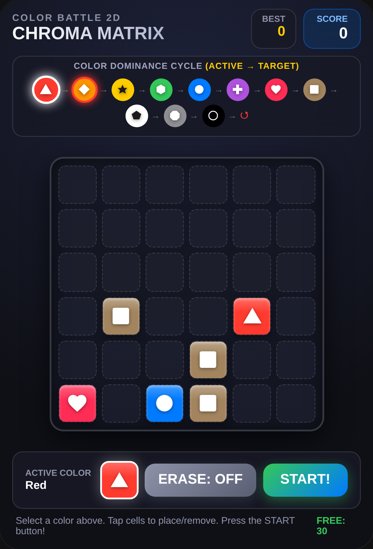 Color blocks battle cover