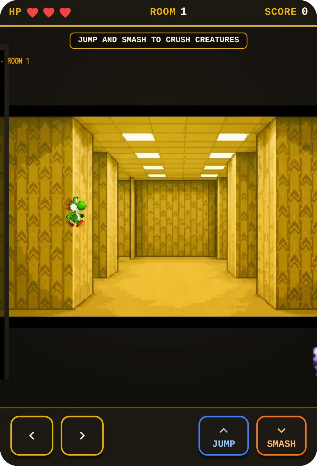 Blue Yoshi in the Backrooms cover