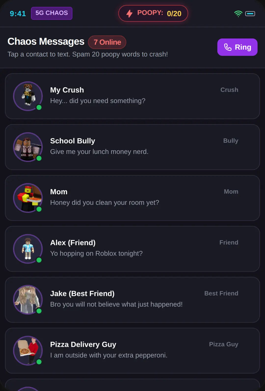 Chaos Texting Simulator cover