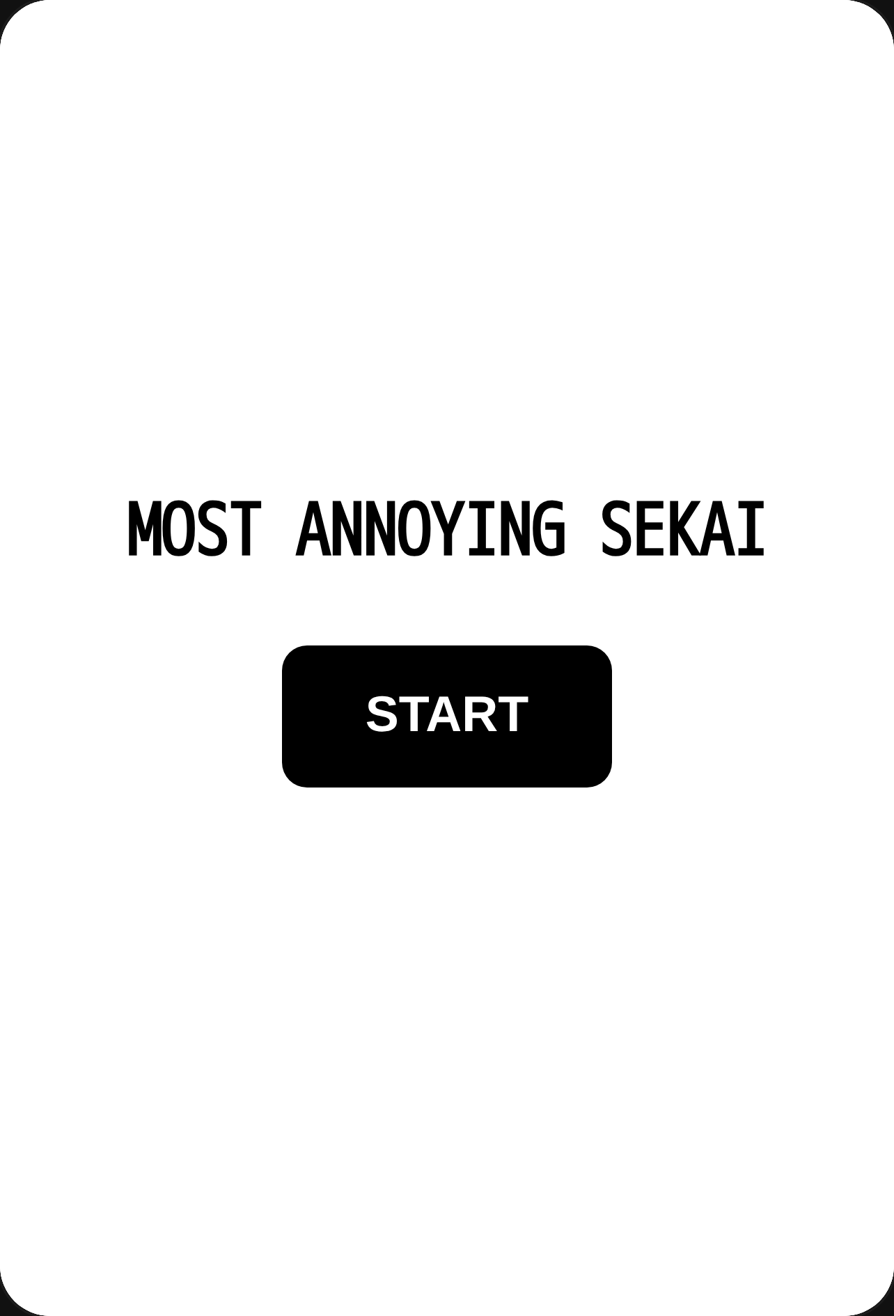 MOST ANNOYING SEKAI cover