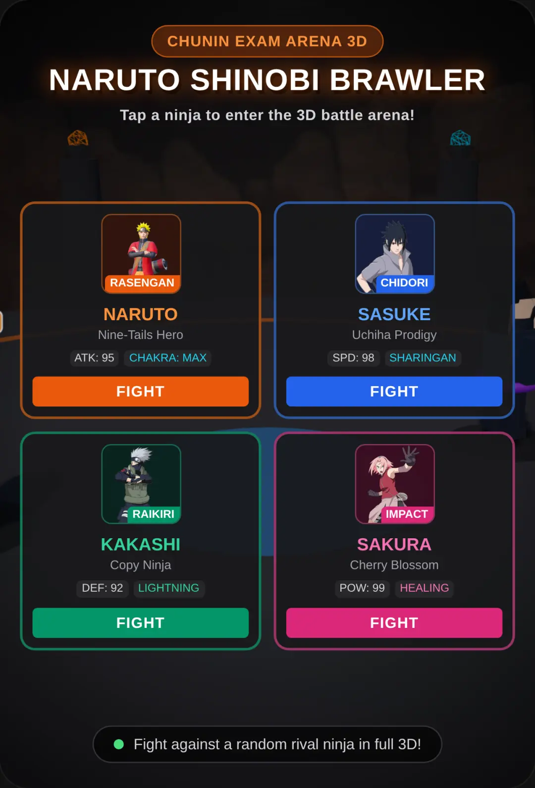 Naruto 3D Arena Brawler cover