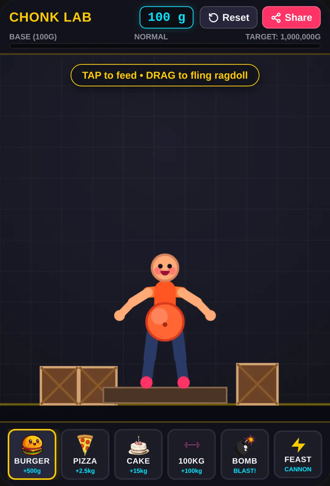Chonk Lab: Ragdoll Playground