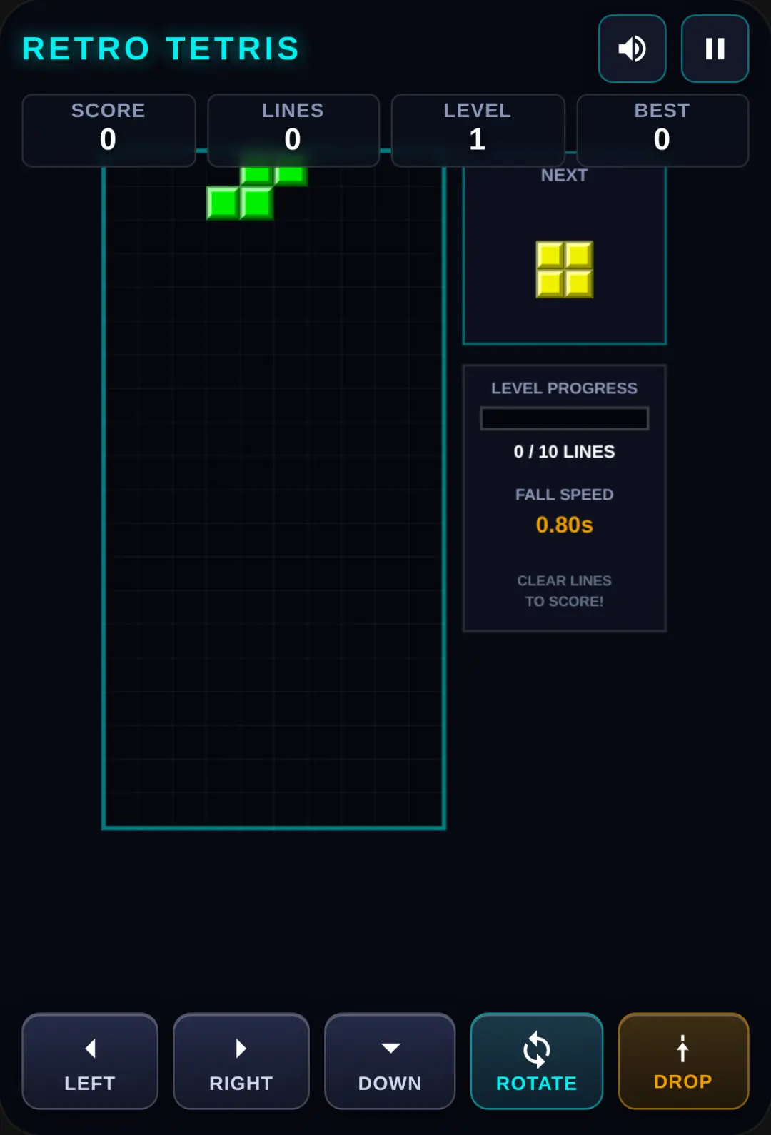 Retro Tetris cover