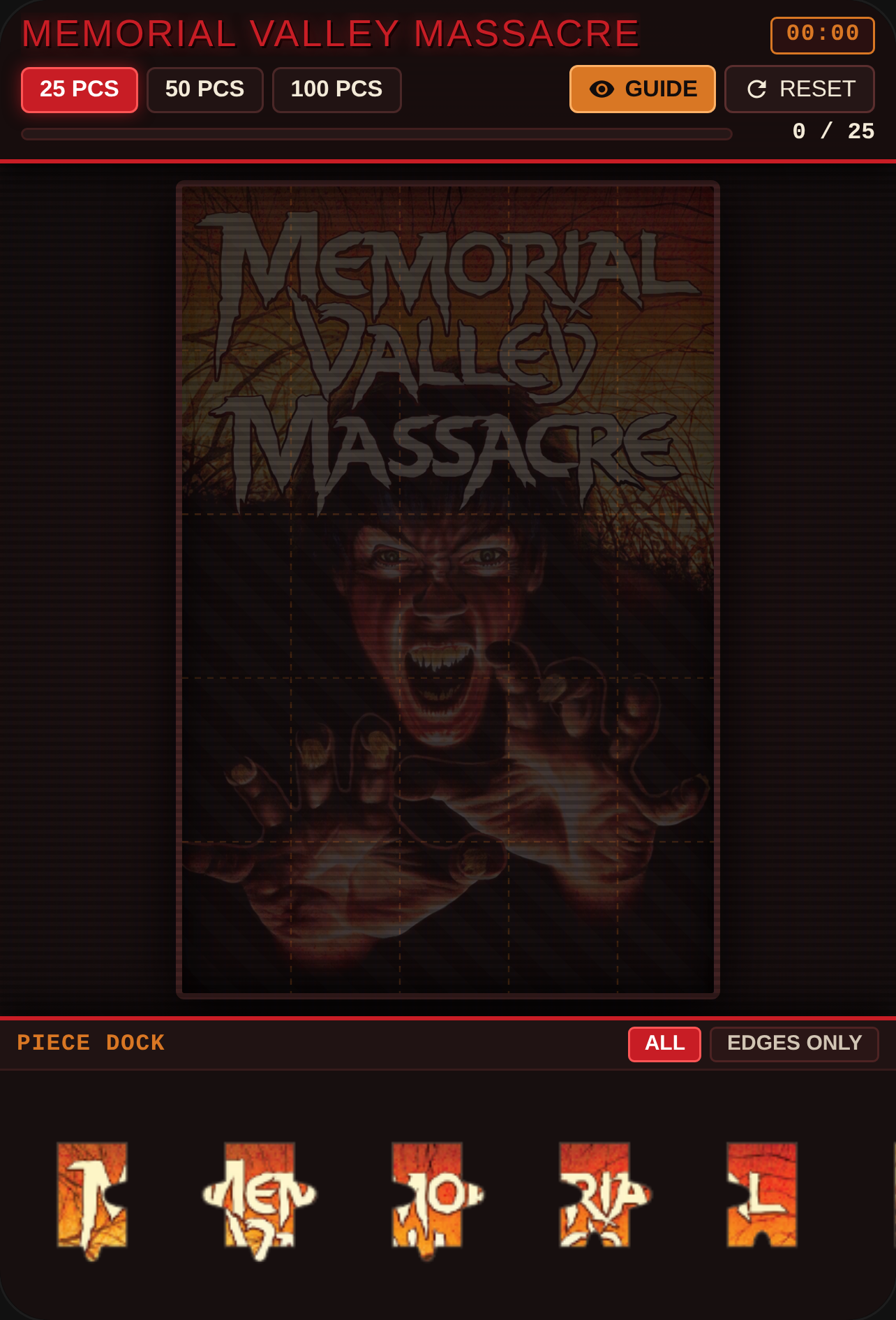 Memorial Valley Massacre - 1989 Jigsaw cover