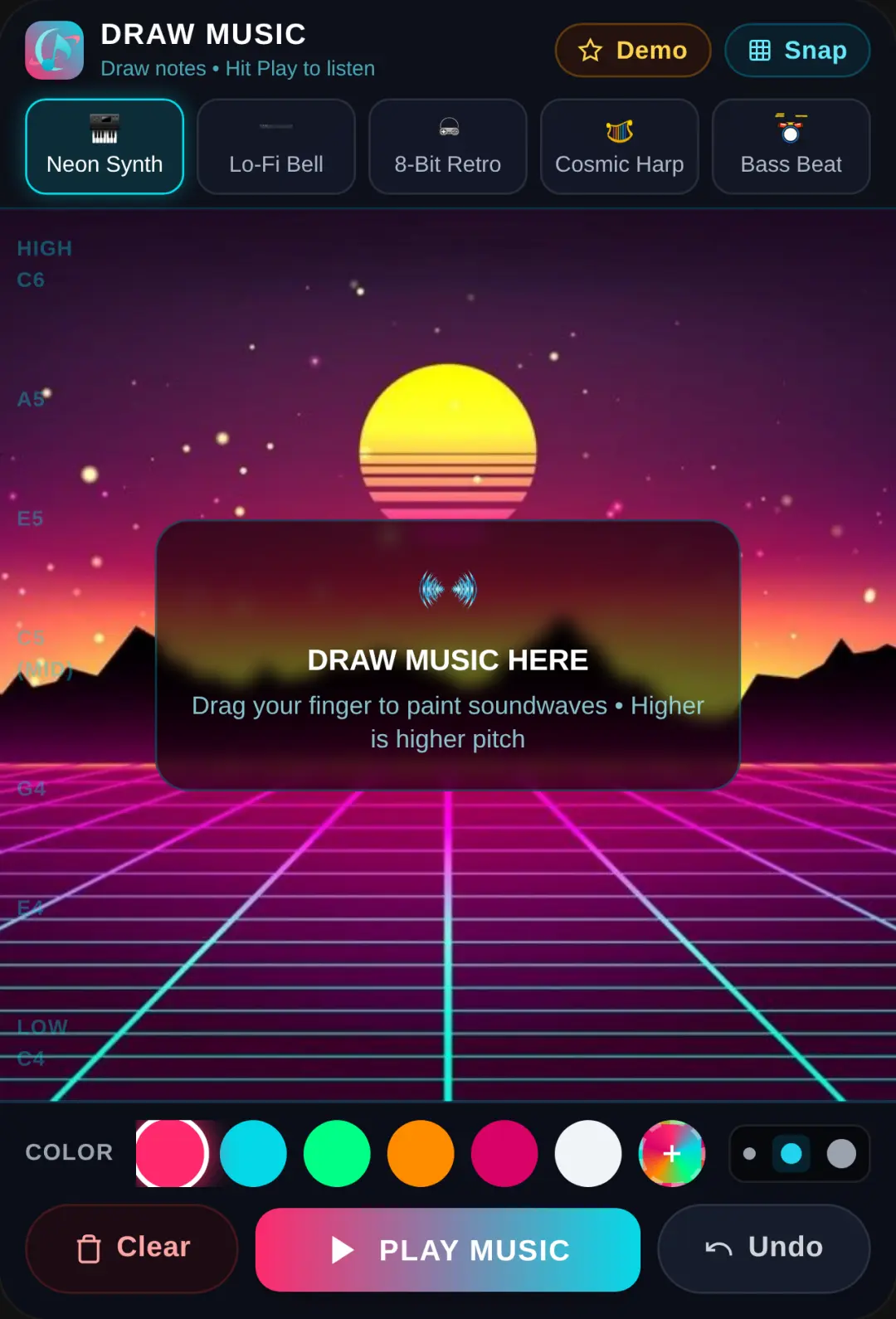 Draw music studio cover