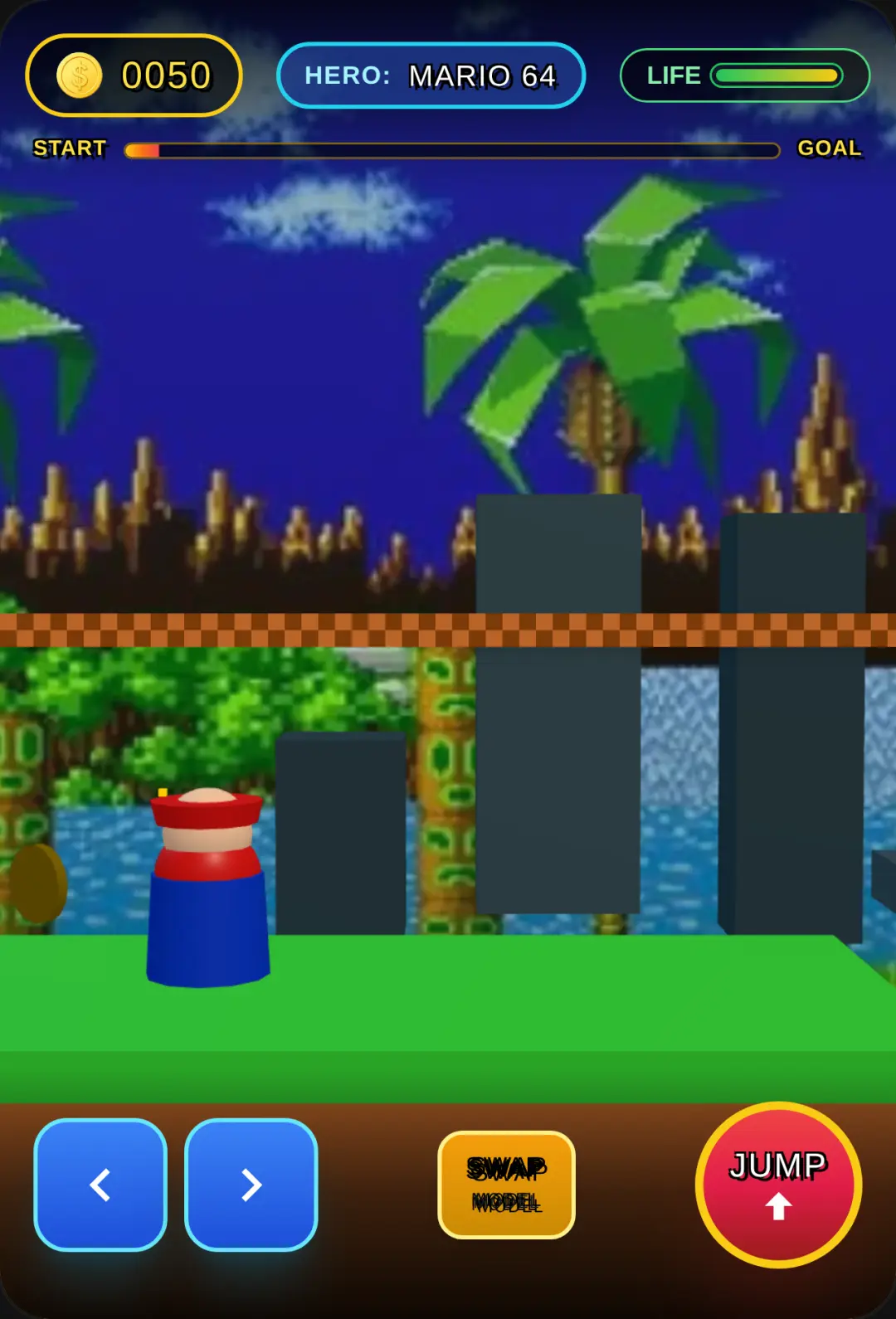 Green Hill 3D Platformer Adventure cover