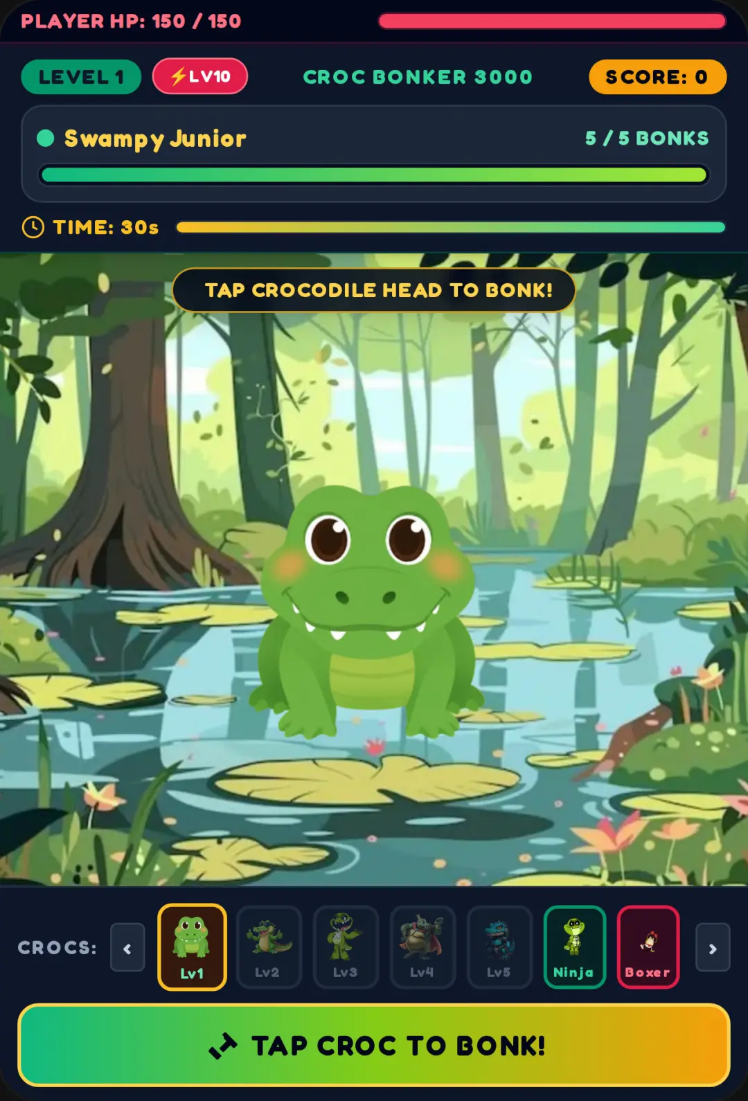 bonk the croc! cover