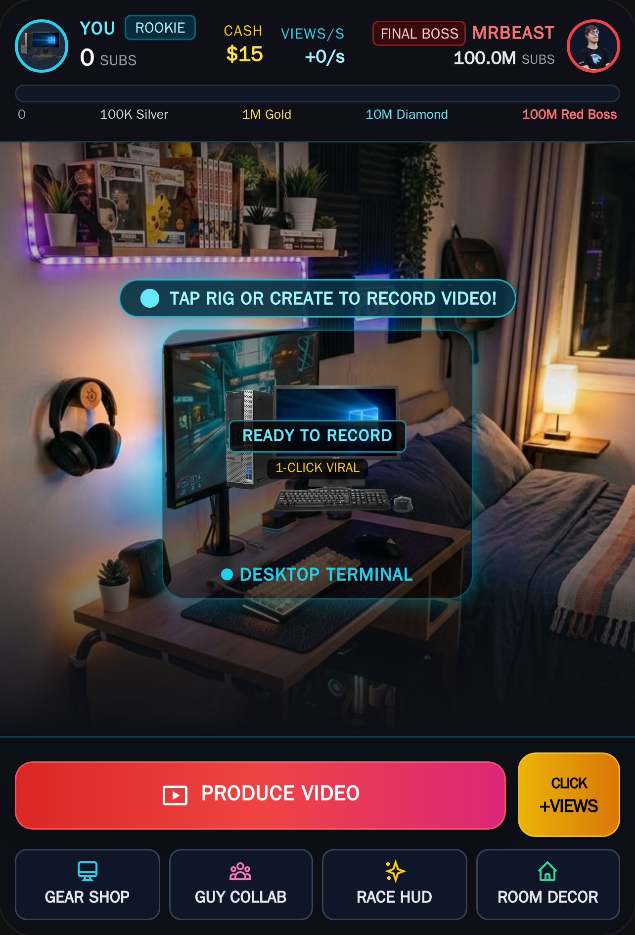 Streamer Tycoon: Beat MrBeast cover