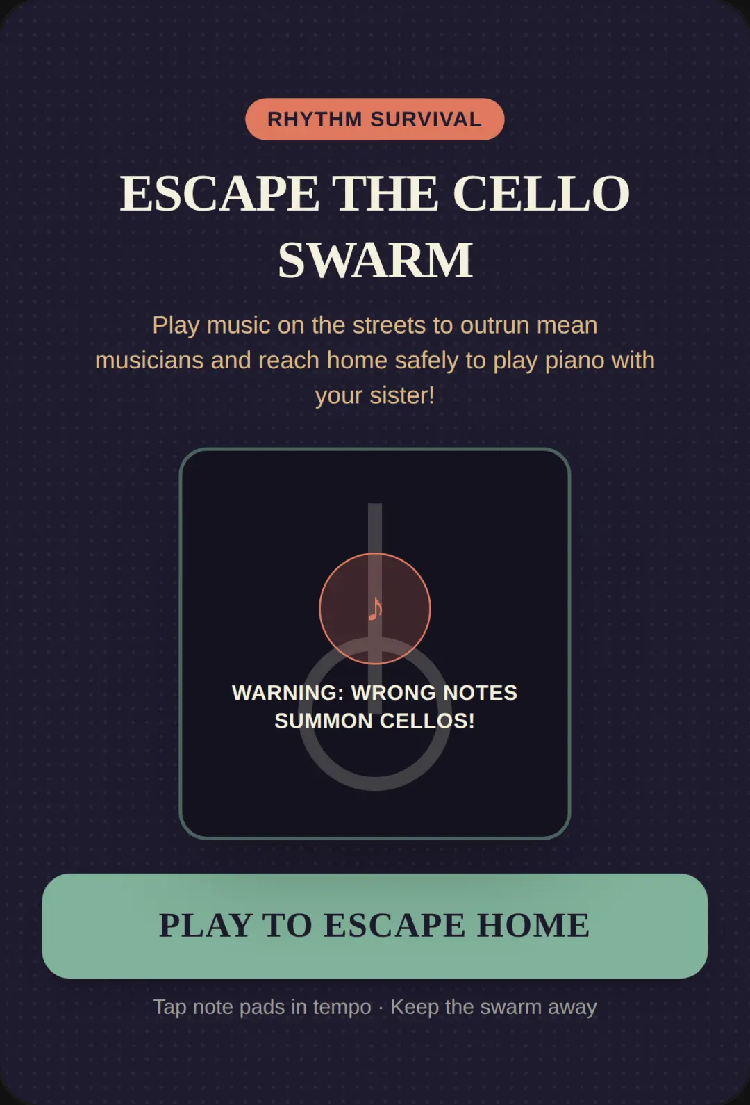 Escape the Cello Swarm cover