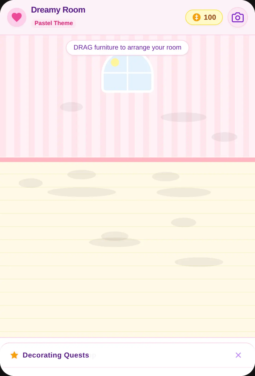 ୨୧₊˚ 𝑫𝒓𝒆𝒂𝒎𝒚 𝑹𝒐𝒐𝒎𝒔 ₊˚୨୧ ꒰ 🪷 ꒱ Build your sweetest little dream room! Decorate, rearrange, shop for adorable furniture, and create a cozy space that feels totally you. 🧁🩷 ₊˚⊹ 🛏️ Decorate ₊˚⊹ 🪑 Design ₊˚⊹ 🛍️ Shop ₊˚⊹ 🌿 Unlock cute items What will your dream room look like? (˶ᵔ ᵕ ᵔ˶)♡ cover