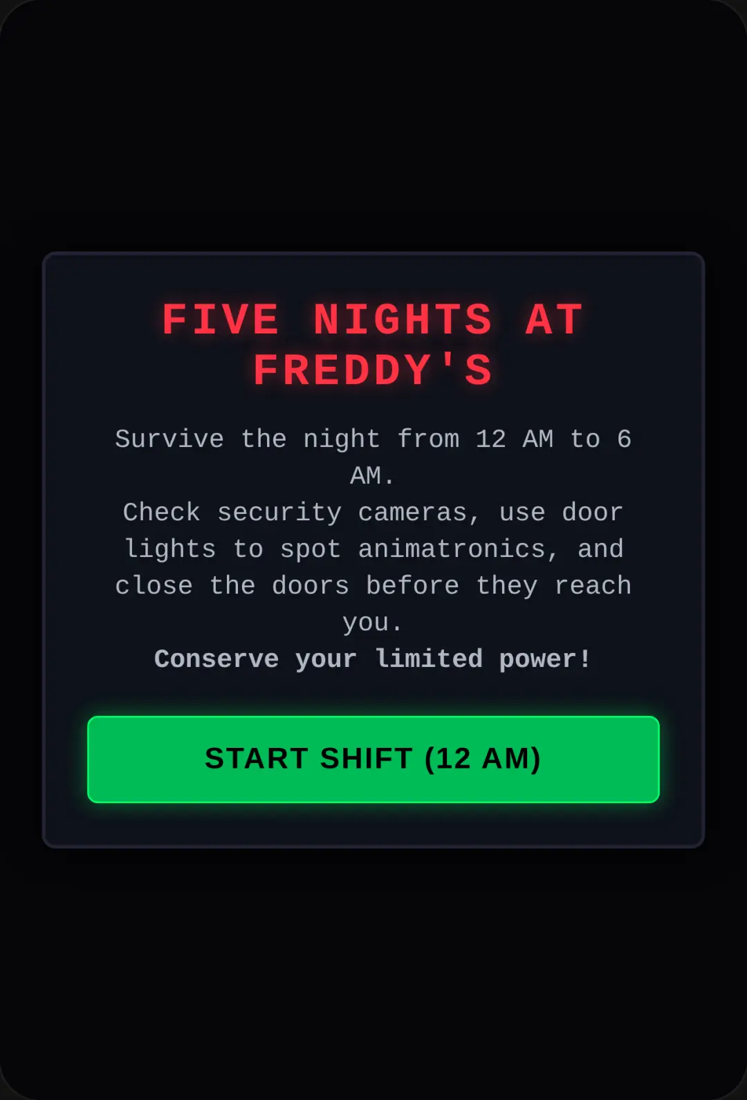 Five Nights at Freddy's cover