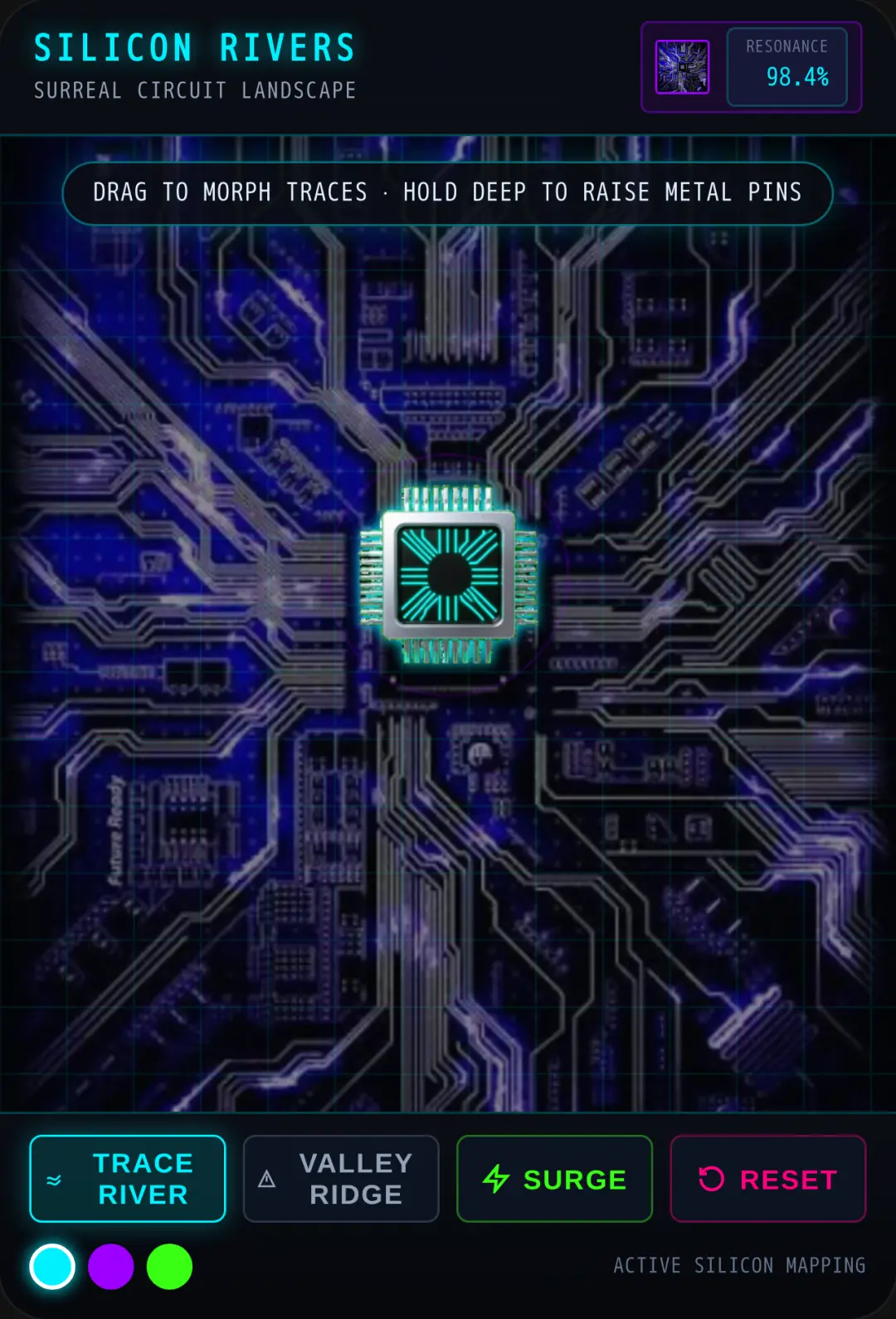 Silicon Rivers — Circuit Landscape cover