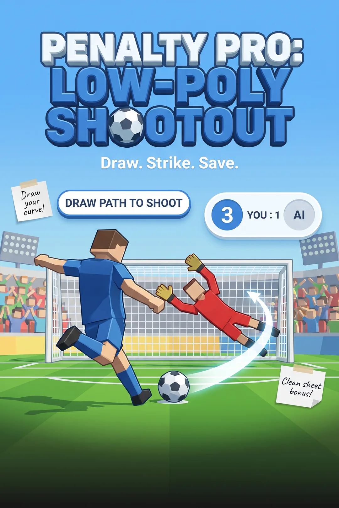 Penalty Pro: Low-Poly Shootout