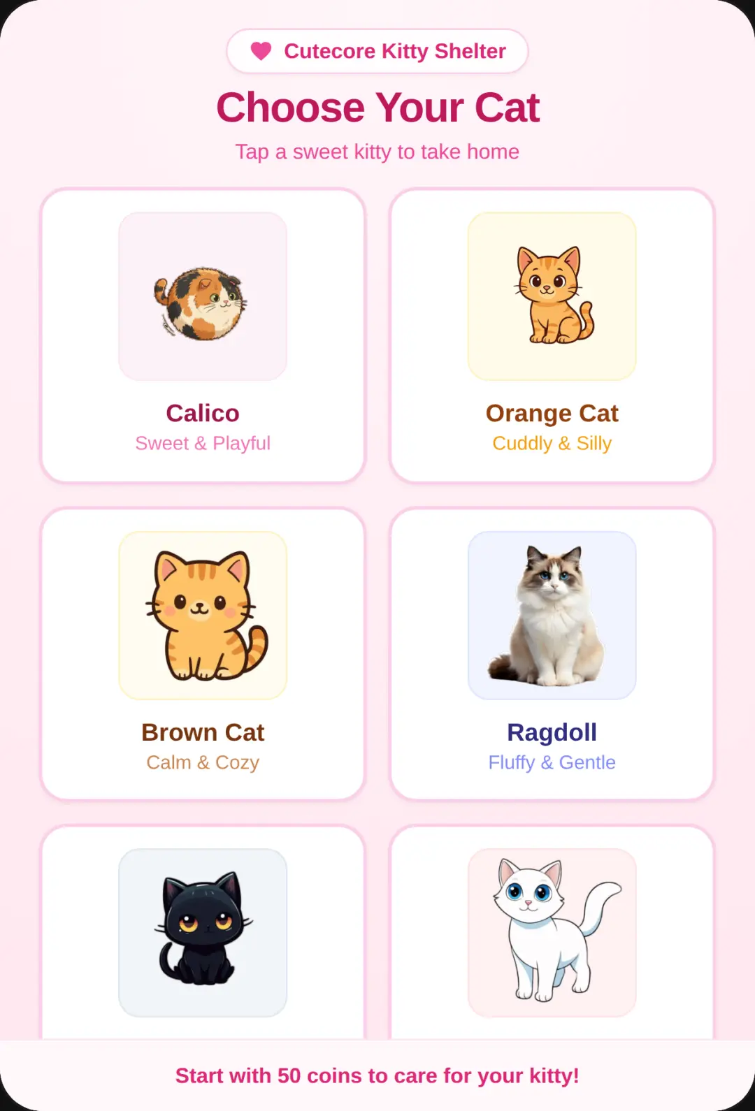 Choose your kitty! :3 cover