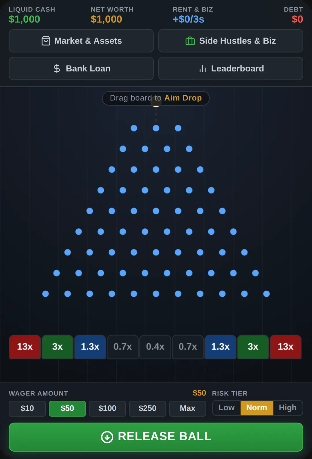 High Stakes Plinko Economy /P.S don't gamble in real life