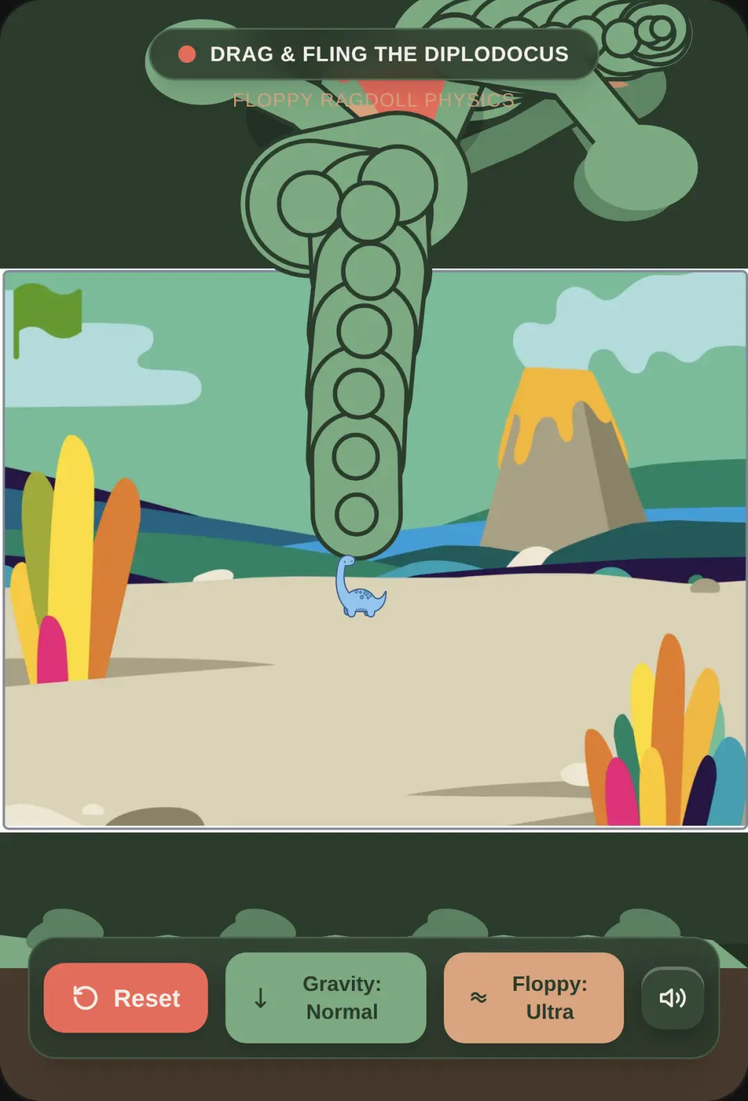 Diplodocus Ragdoll Physics Toy cover