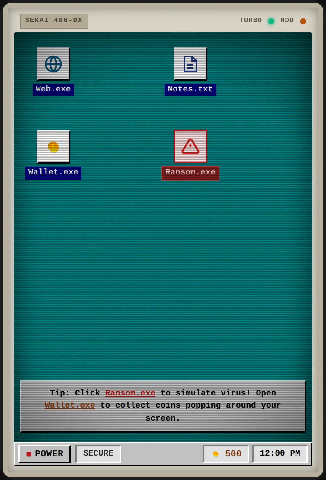 Retro OS - Ransom Simulation cover