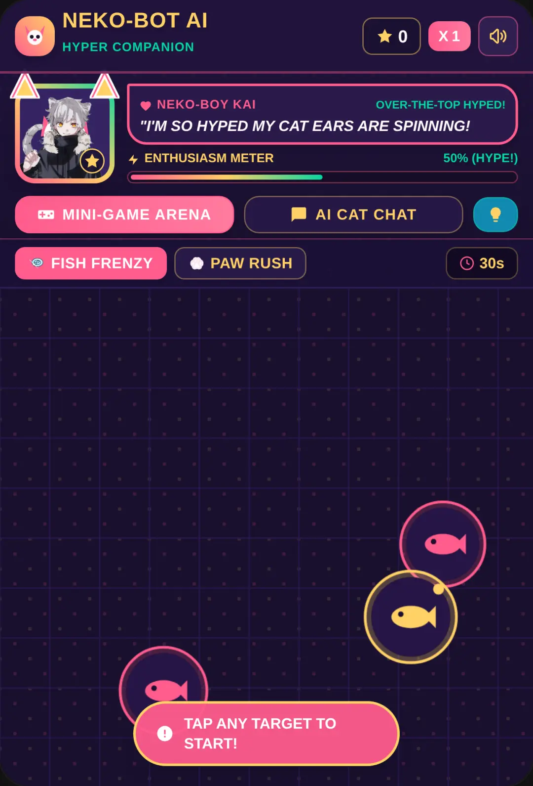 Emoji Cat Boy AI - Mini-Game Companion cover