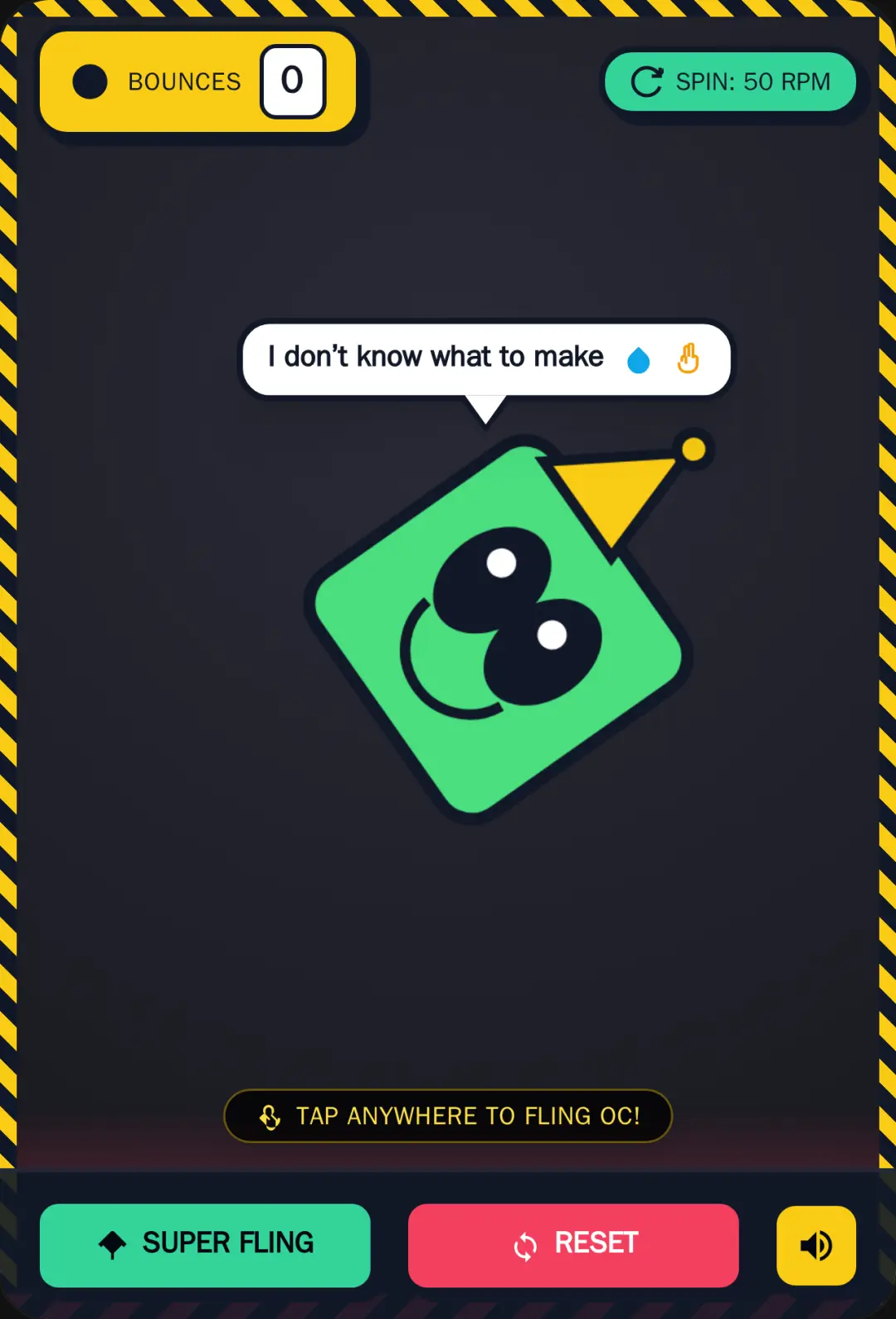 Green Square OC Bouncy Toy cover