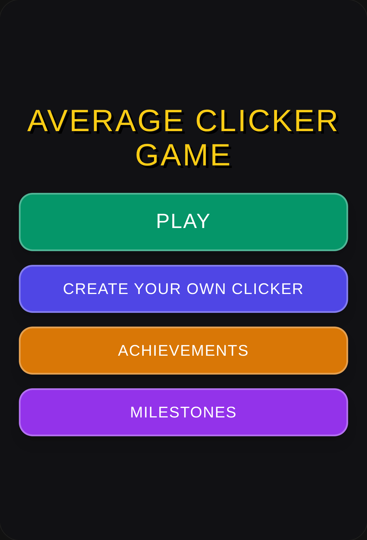 AVERAGE CLICKER GAME cover