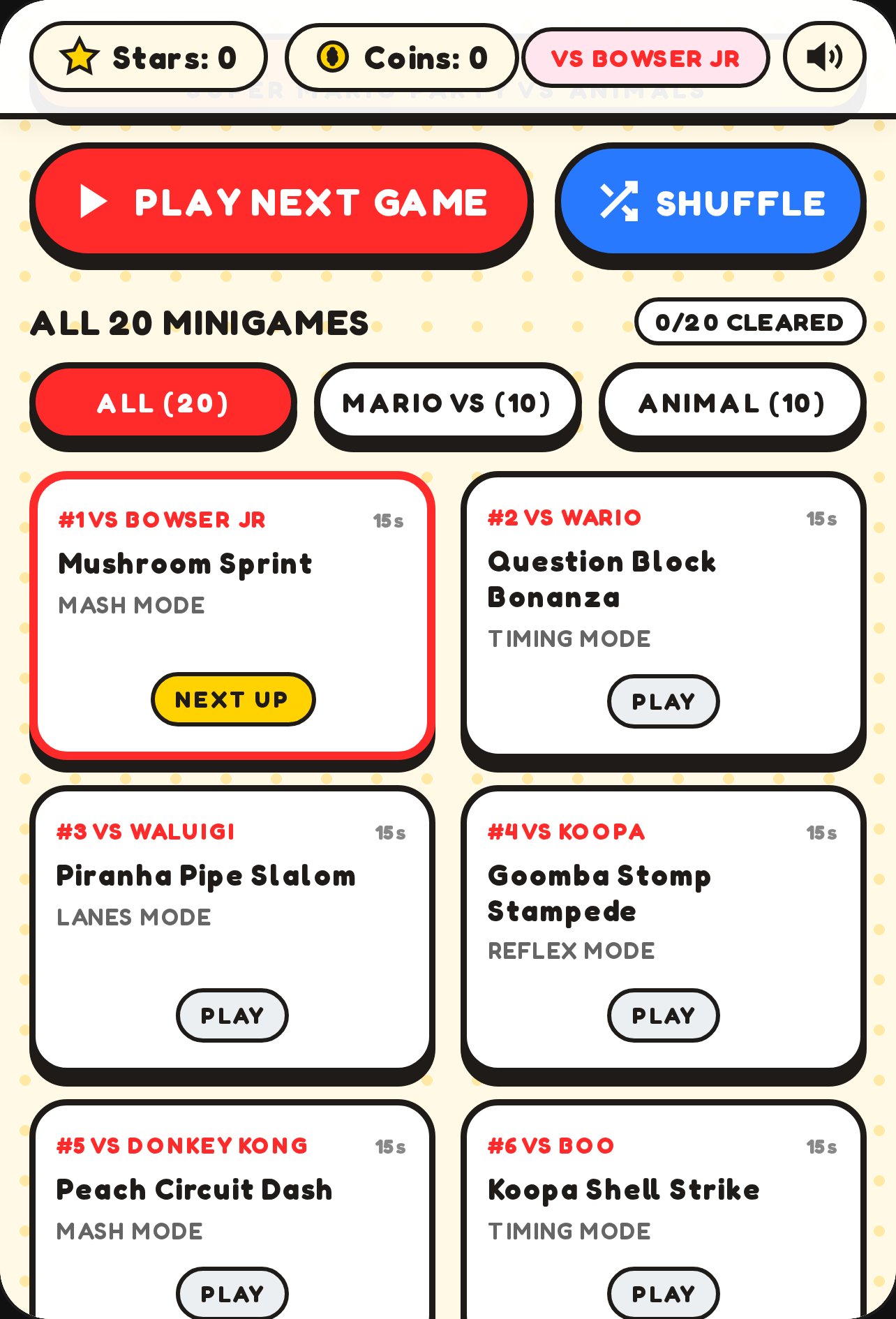 Super Mario Party All 10 Vs Animal Minigames cover