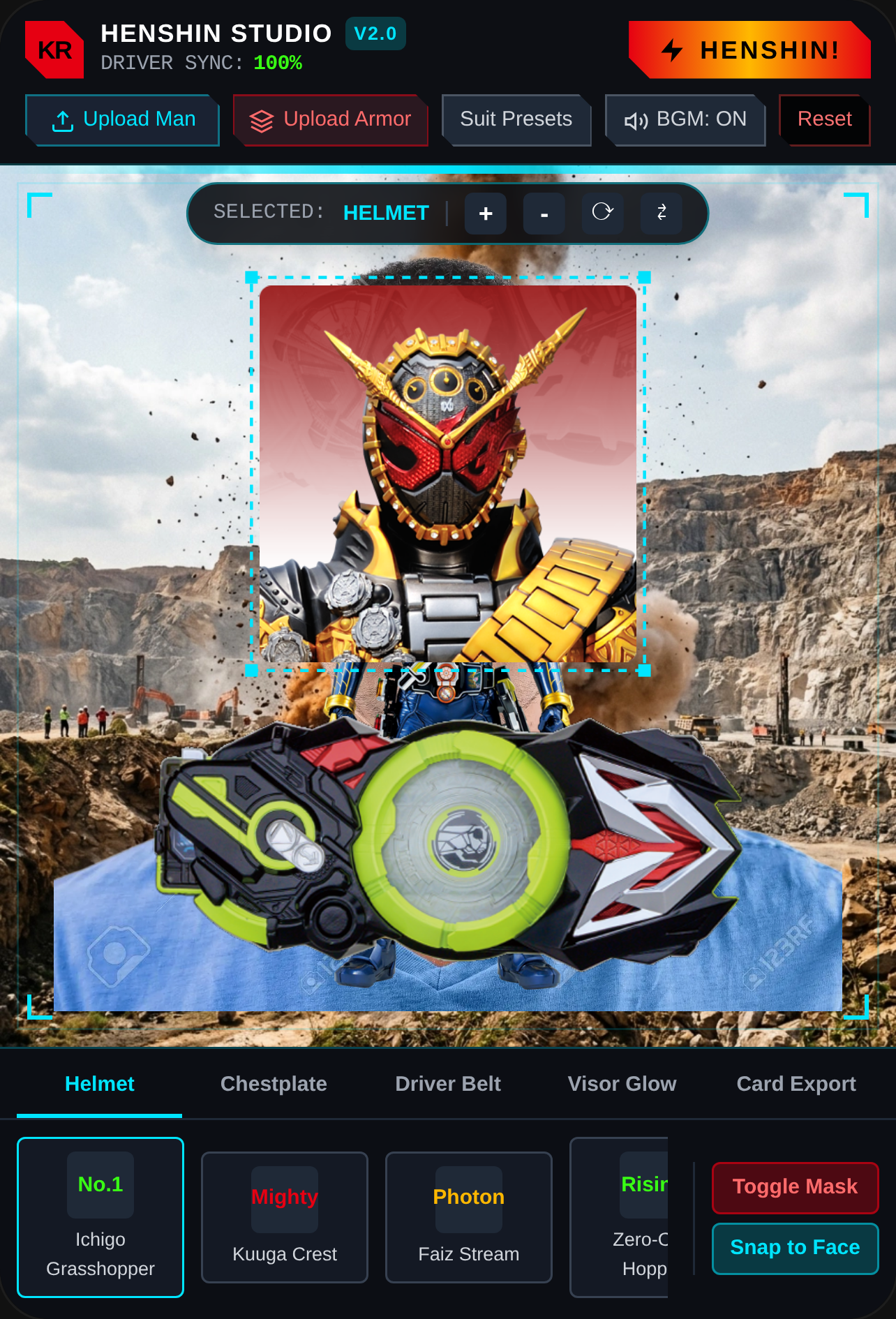HENSHIN STUDIO — Kamen Rider Armor Fitter cover