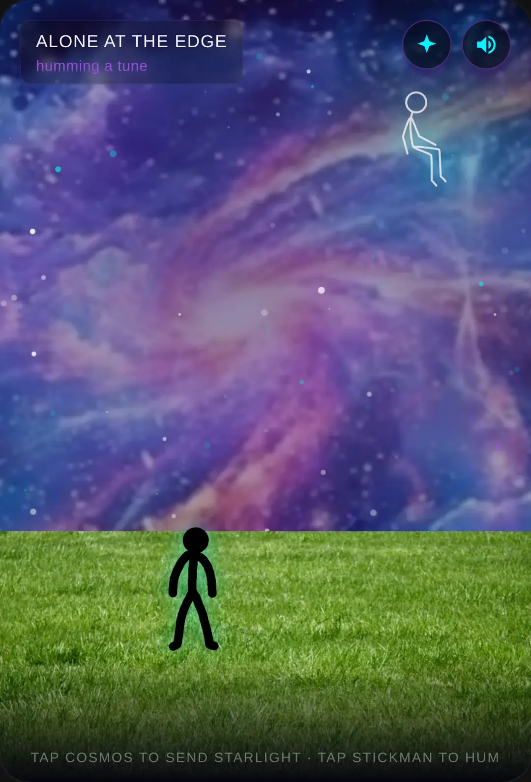 Alone At The Edge Of A Universe Humming A Tune cover