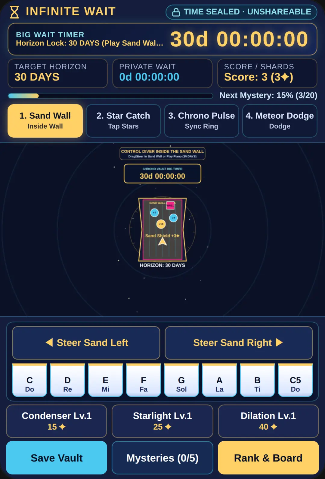 Infinite Wait — Cosmic Chrono Vault cover