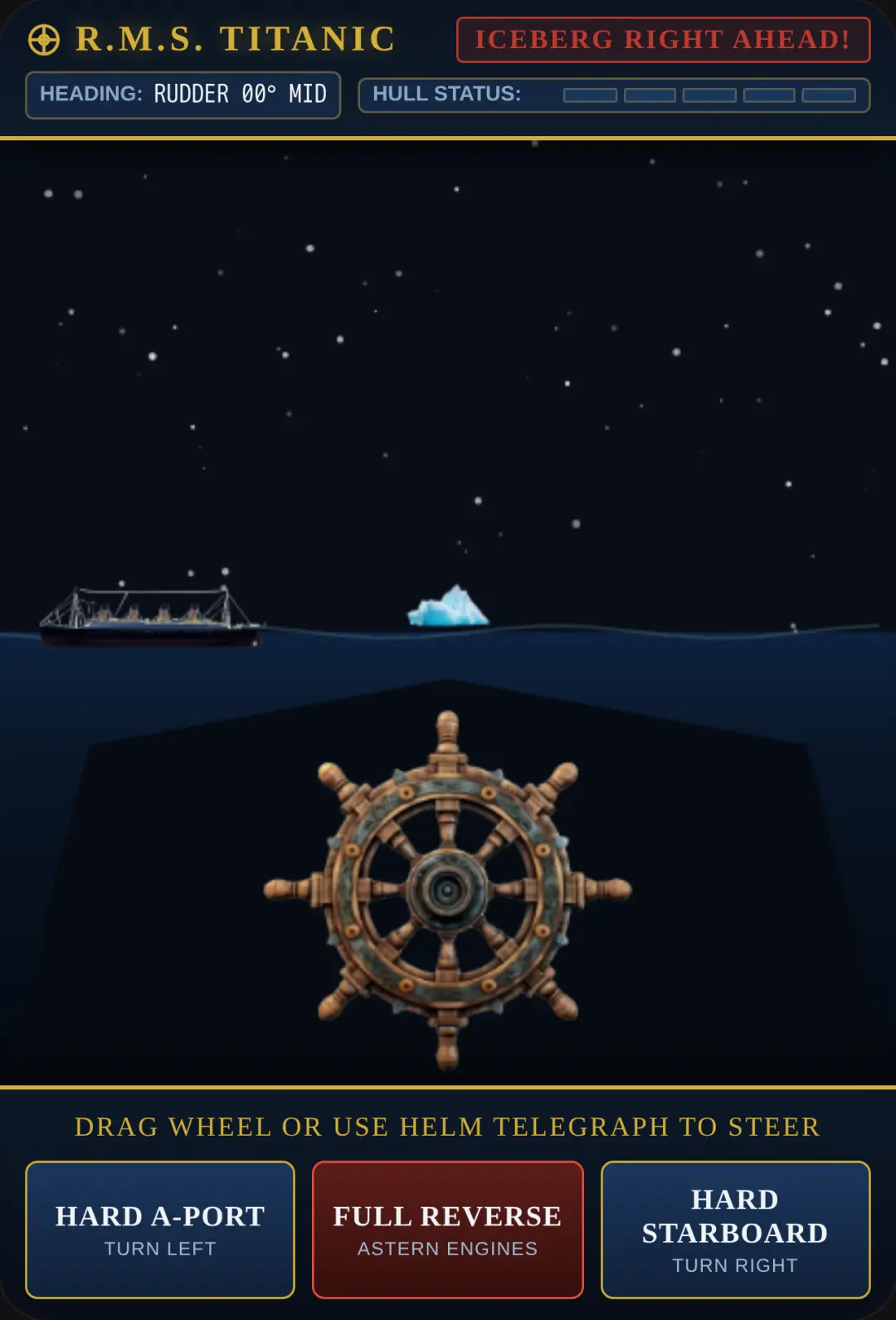 Survive the Titanic - Captain's Helm cover
