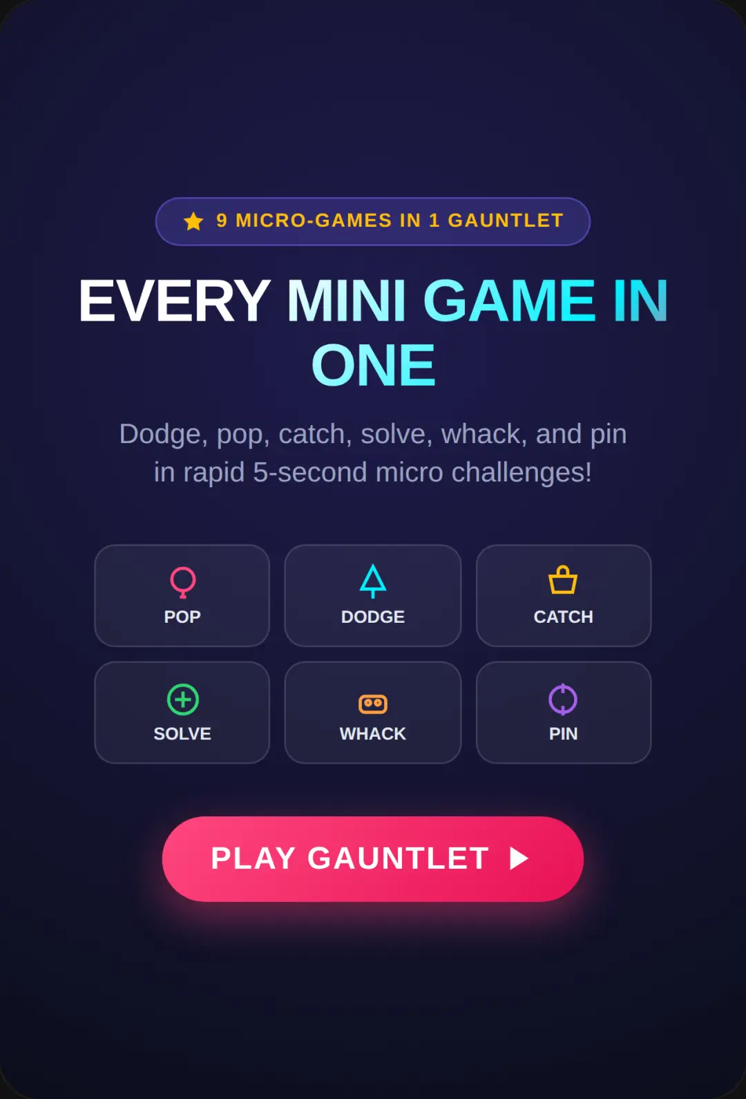 Every Mini Game in One cover