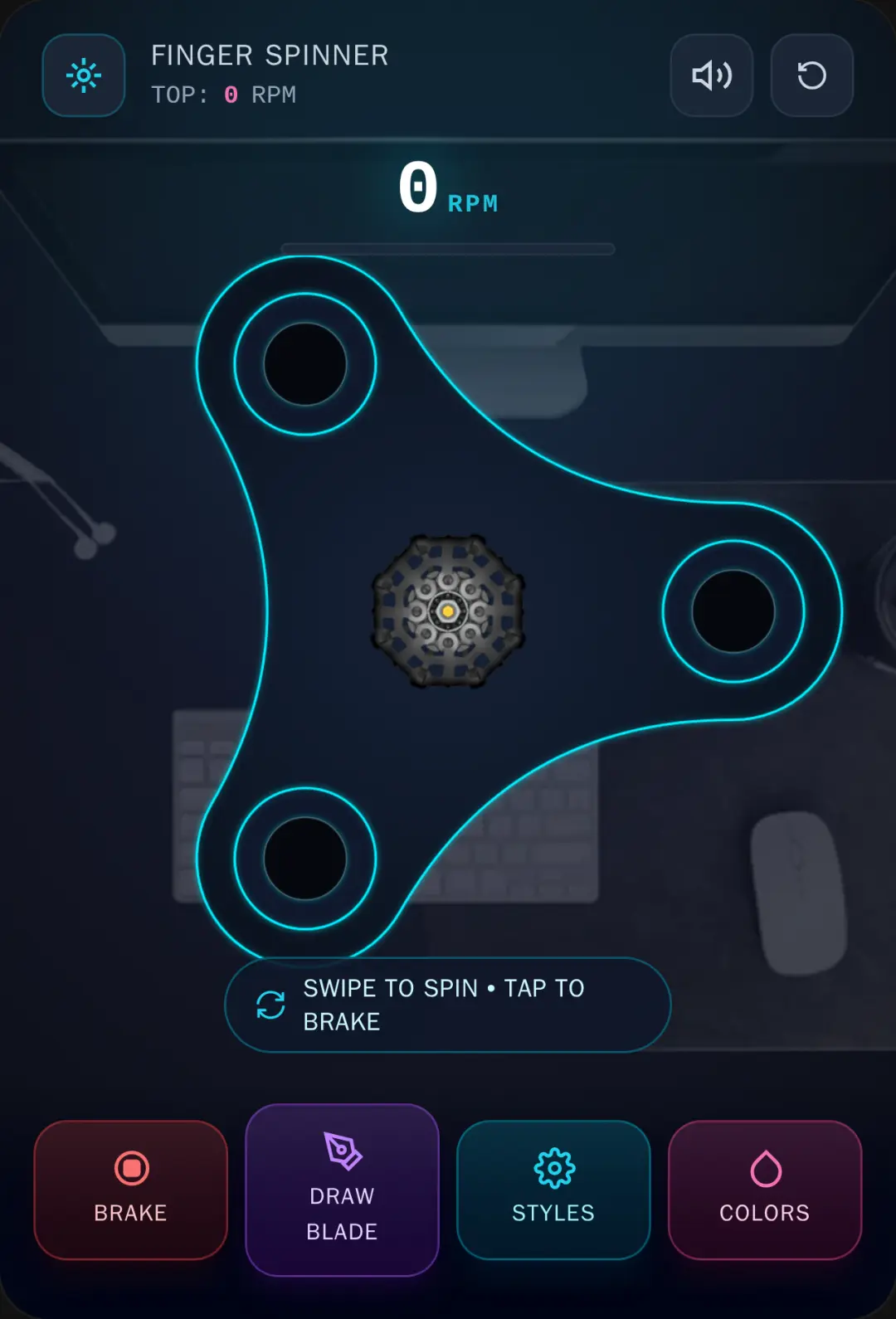 Draw Finger Spinner cover