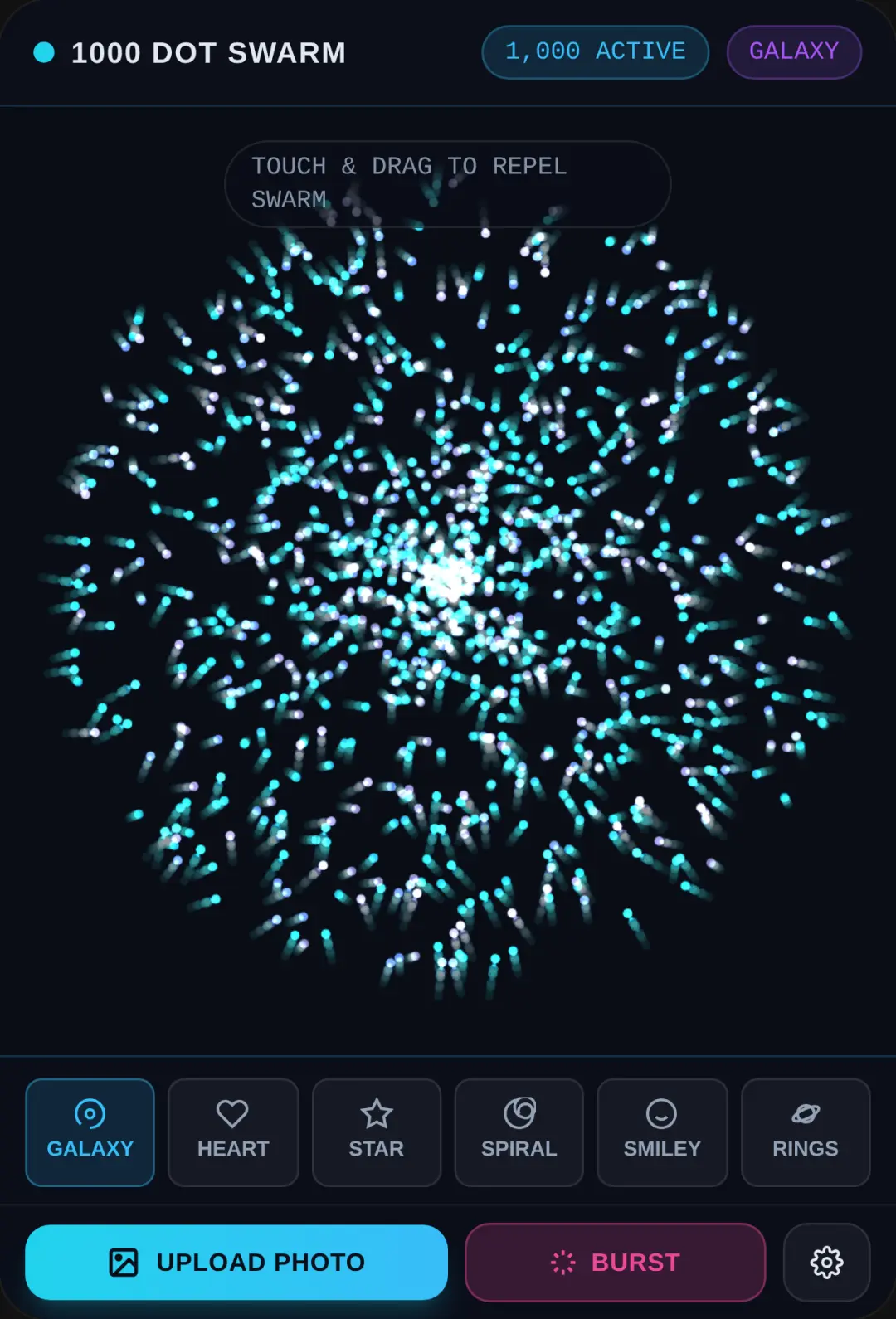 1000 Dot Swarm Shape Sim cover