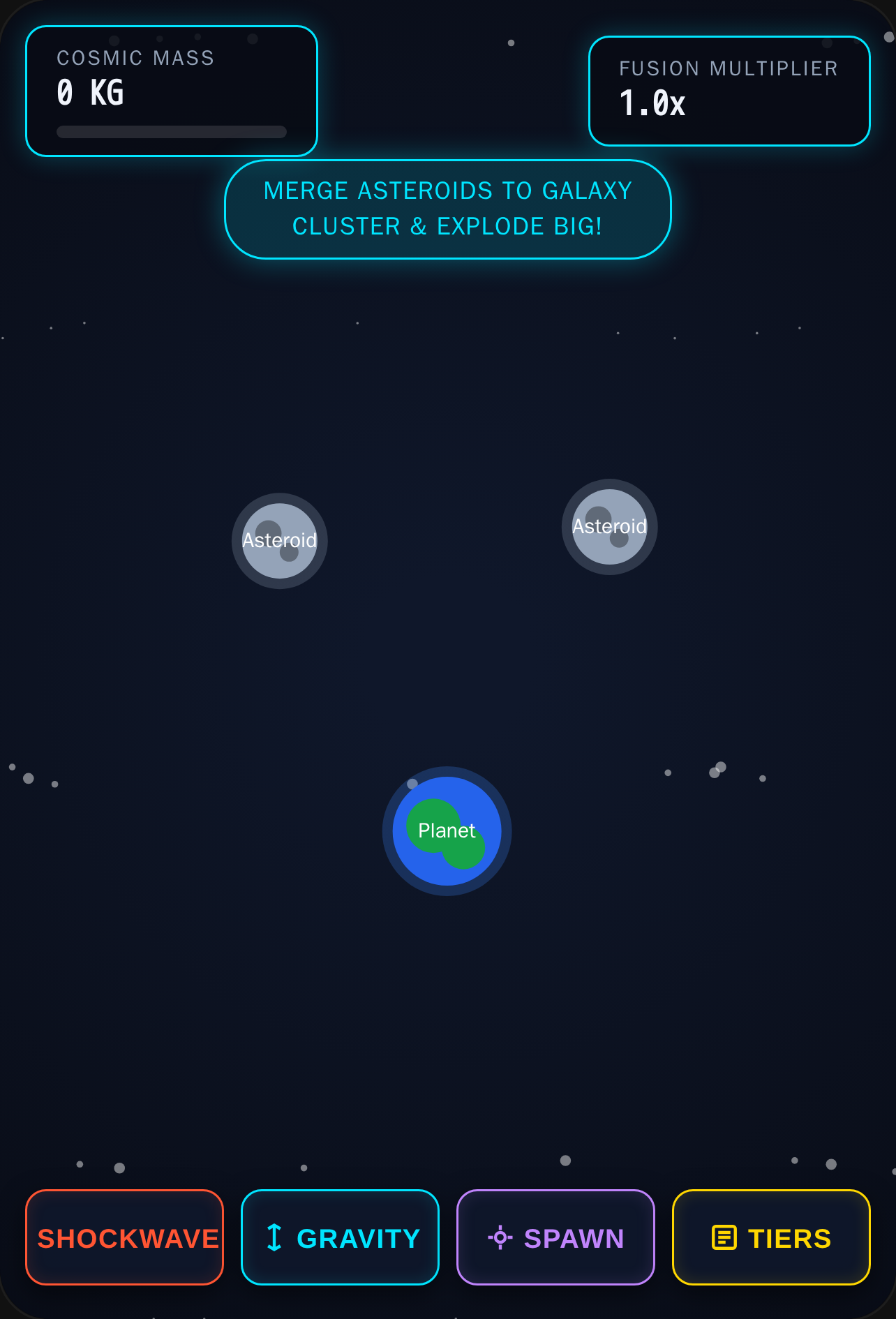 Cosmic Merge Sandbox - Big Bang Explosion