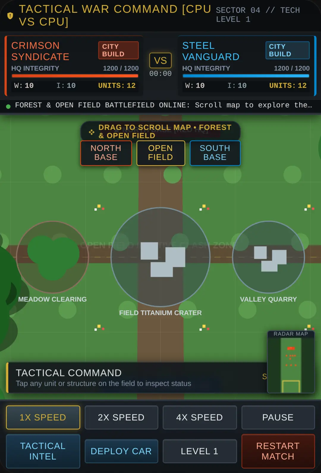 WAR SIMULATION: CPU VS CPU cover