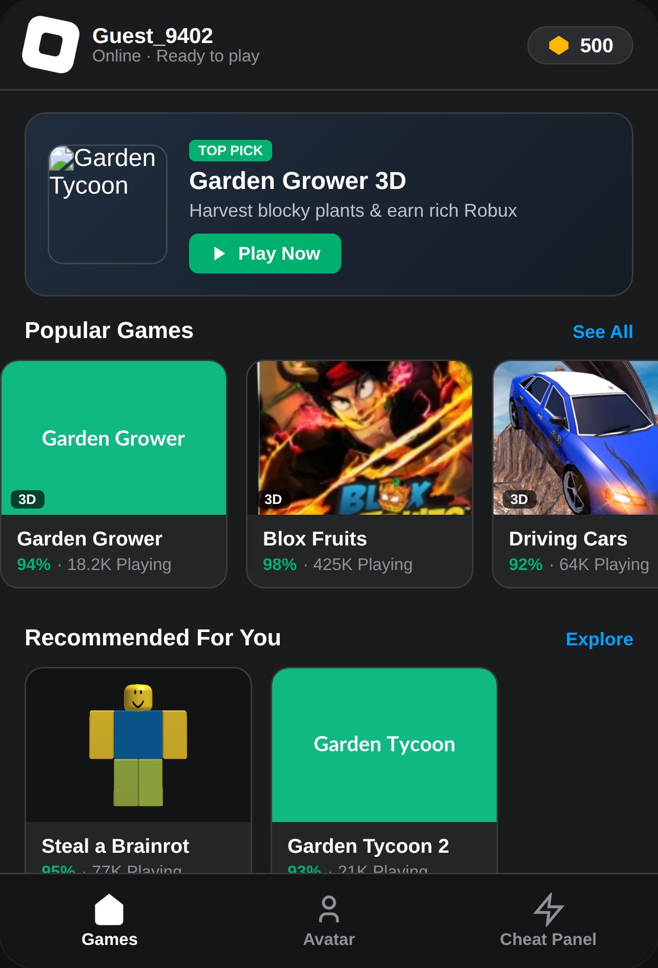 Roblox Hub & Games cover