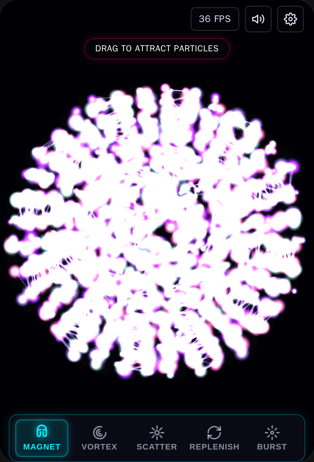 Neon Particles Simulator cover
