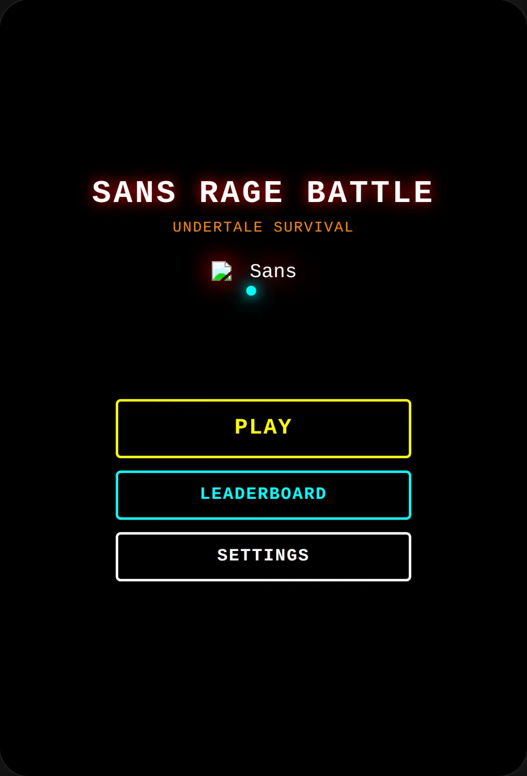 Sans Rage Battle cover