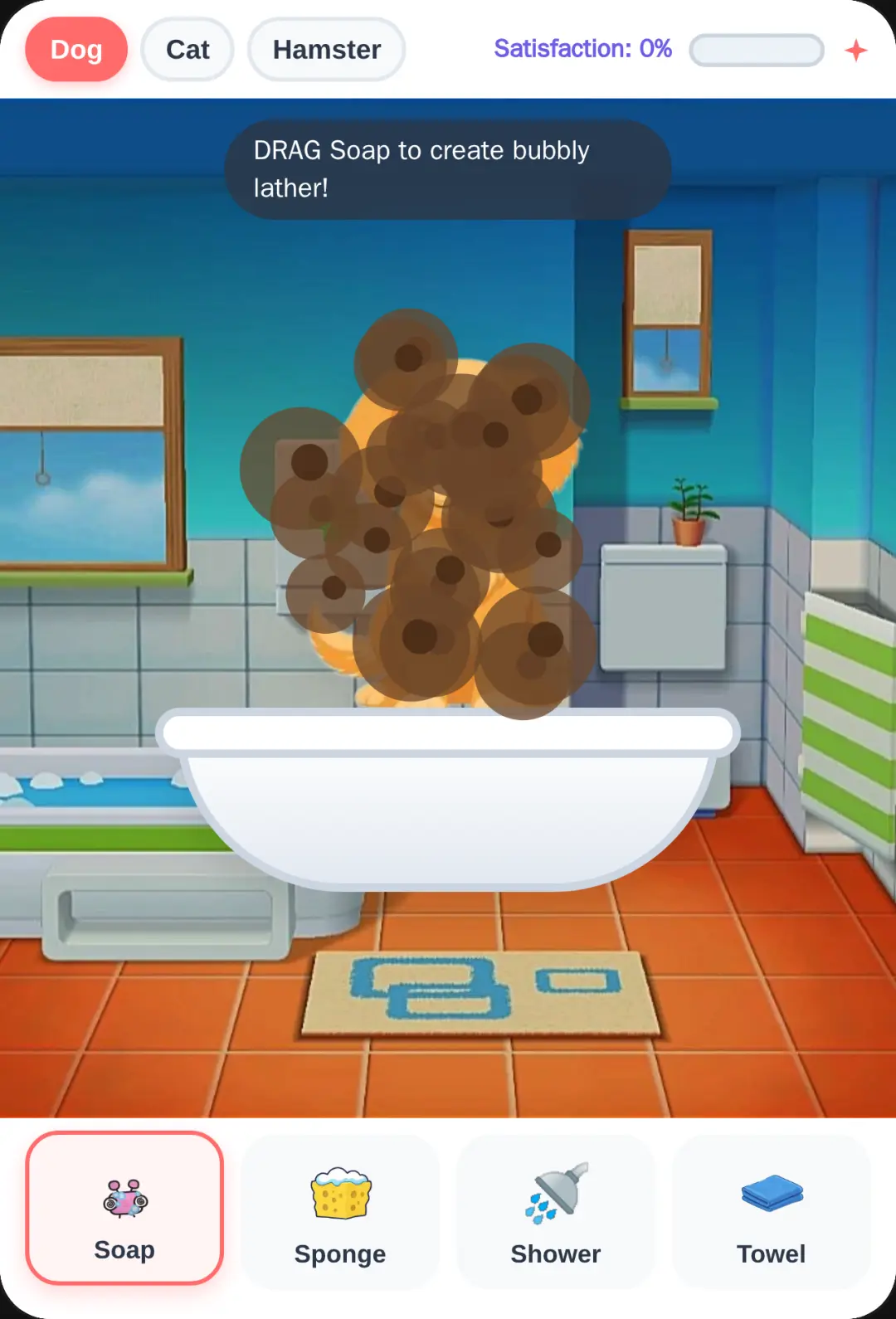 Pet Bath Time Spa make sure to love cover